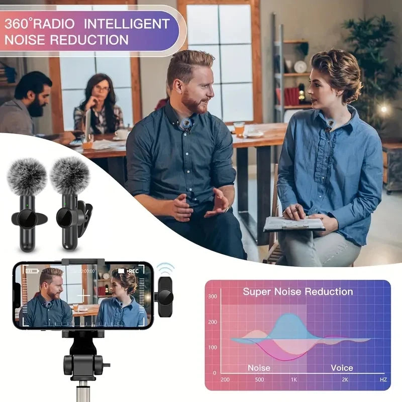 Wireless Mobile Lavalier Microphone