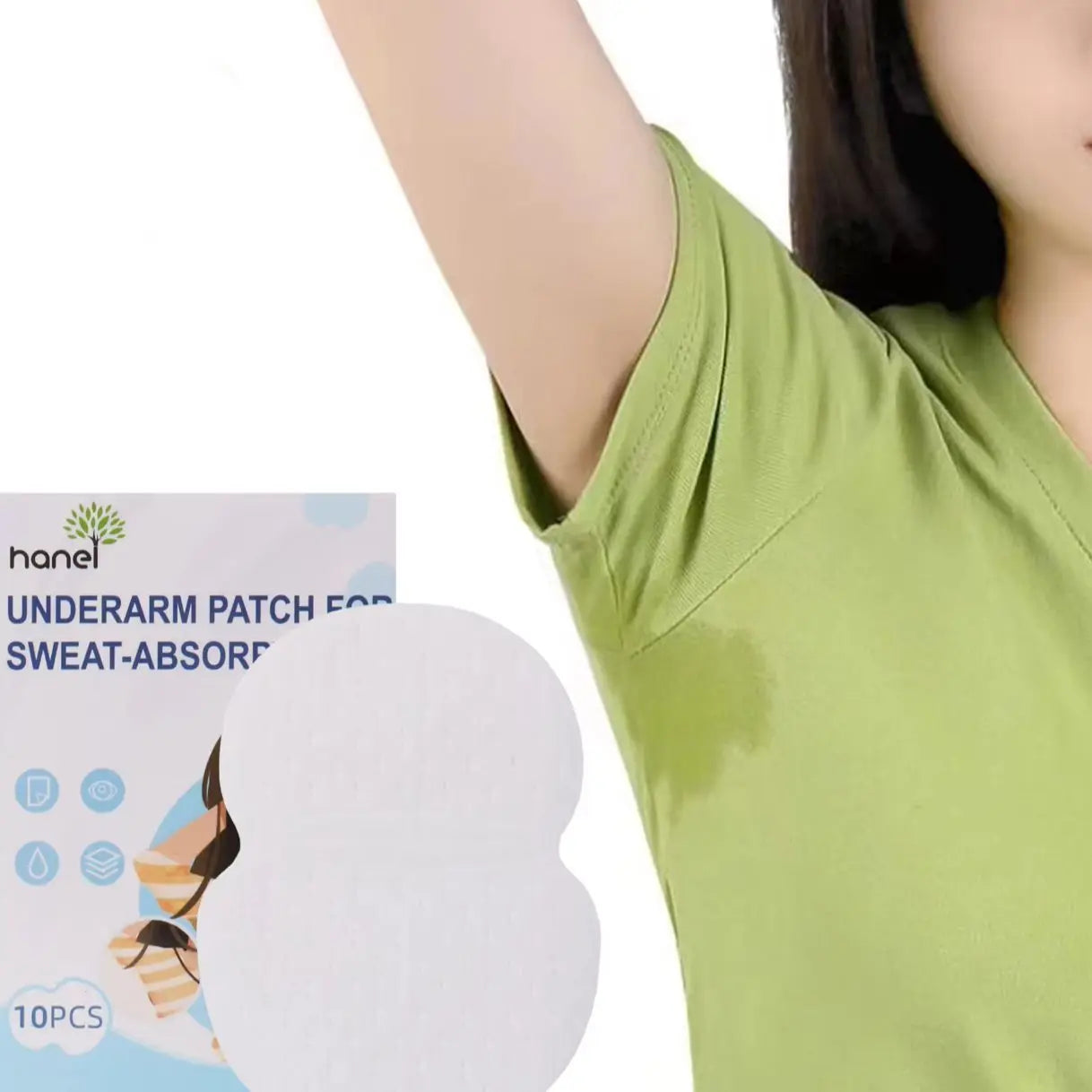 10 Units Underarm Clothing Sweat Care Perspiration Pad Absorbent Shield Deodorant Pads Sk-2460